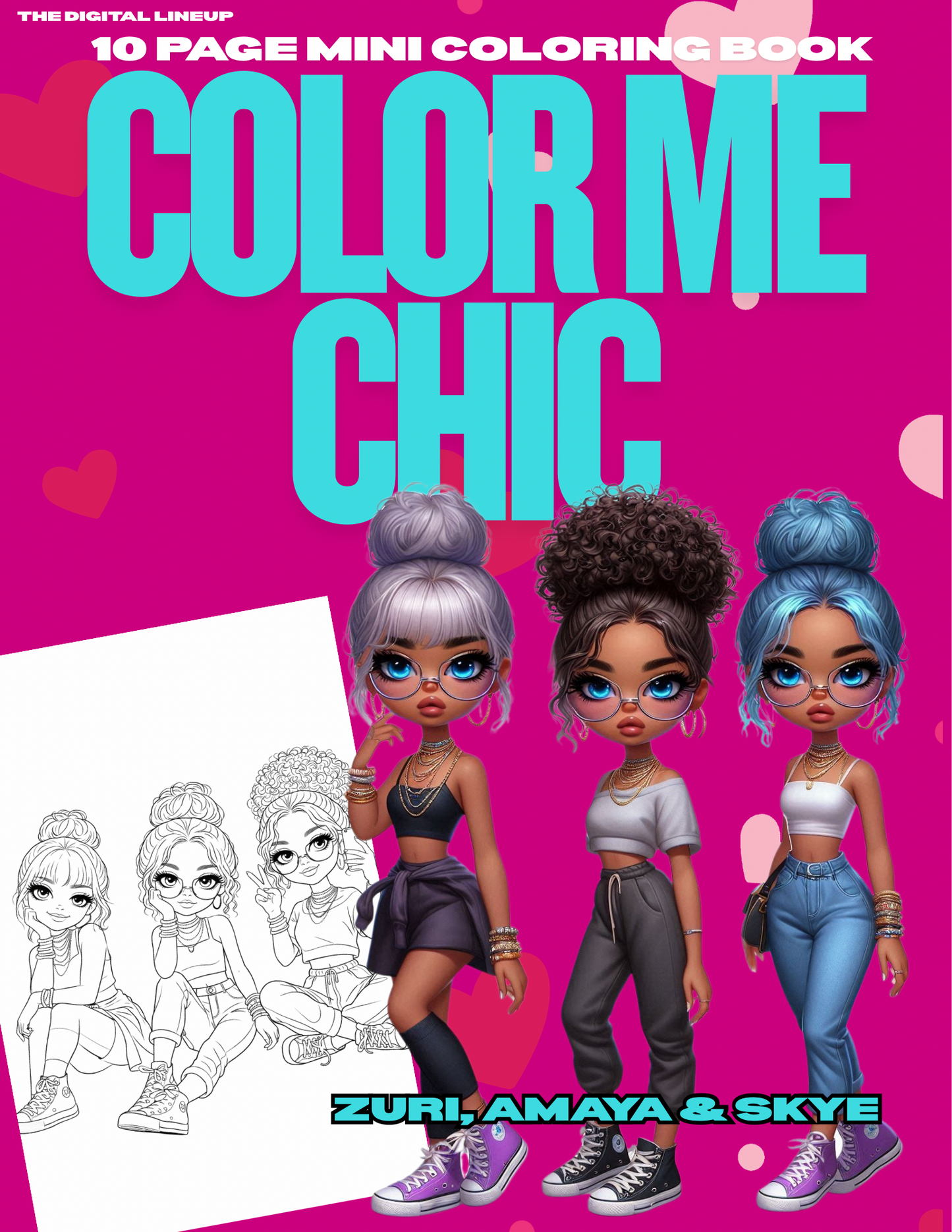 Color Me Chic π
π½β¨ | Trendy Girls Coloring Book