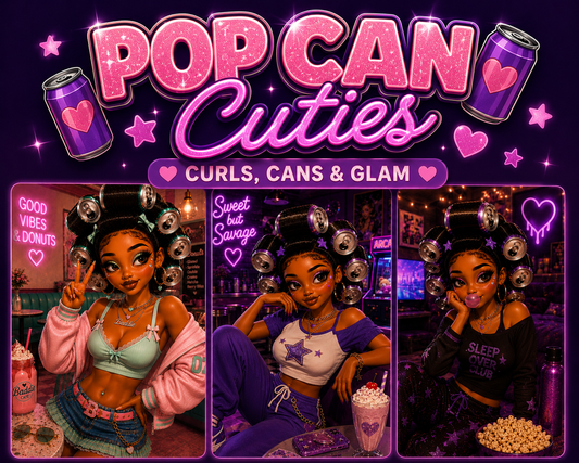 Pop Can Cuties | Curls, Cans & Glam
