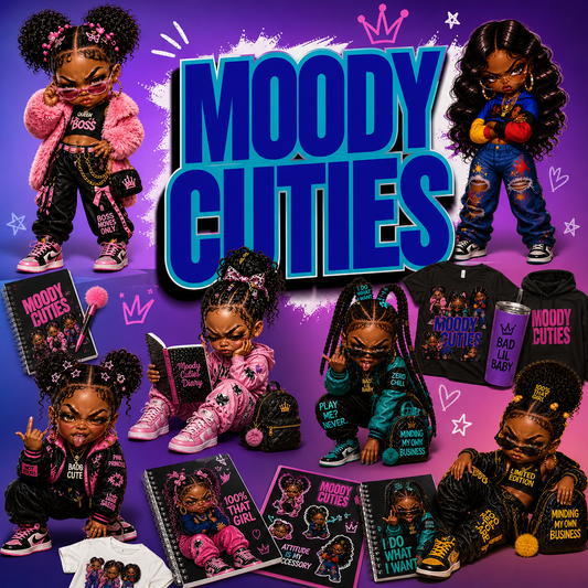 Moody Cuties™ Bold Attitude. Big Energy. Ready-to-Use Character Pack.