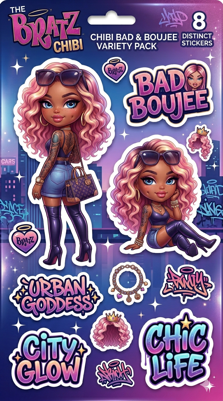Big Energy Vibes Sticker Pack ⚡✨ | Bold, Glossy, Street Style Aesthetic Stickers