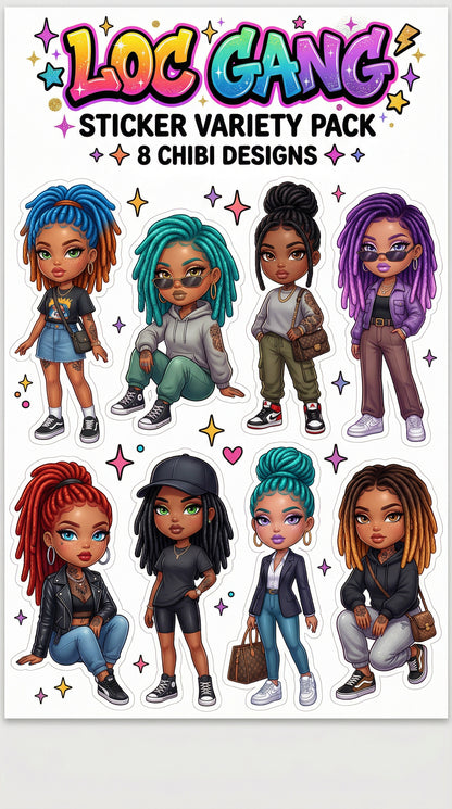 Big Energy Vibes Sticker Pack ⚡✨ | Bold, Glossy, Street Style Aesthetic Stickers