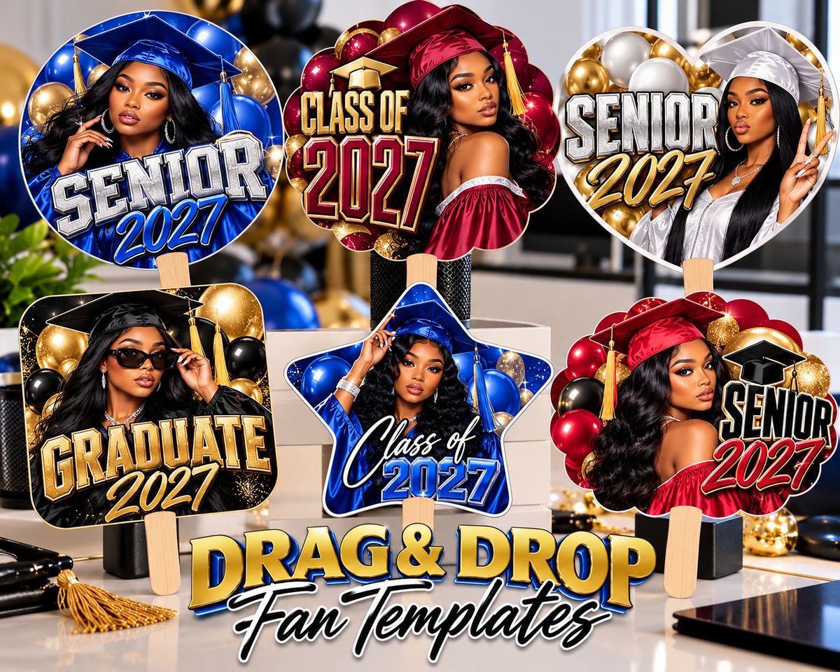 🎓 2027 Graduation Fan Templates