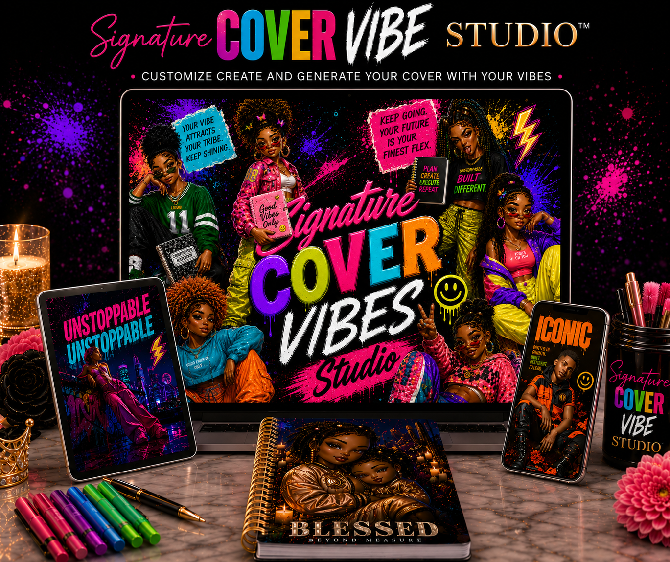 ✨ Signature Cover Vibe Studio™ — Create Covers That Actually Hit