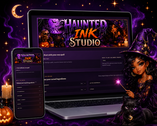 🎃 Haunted Ink Studio™ | Halloween Prompt Generator